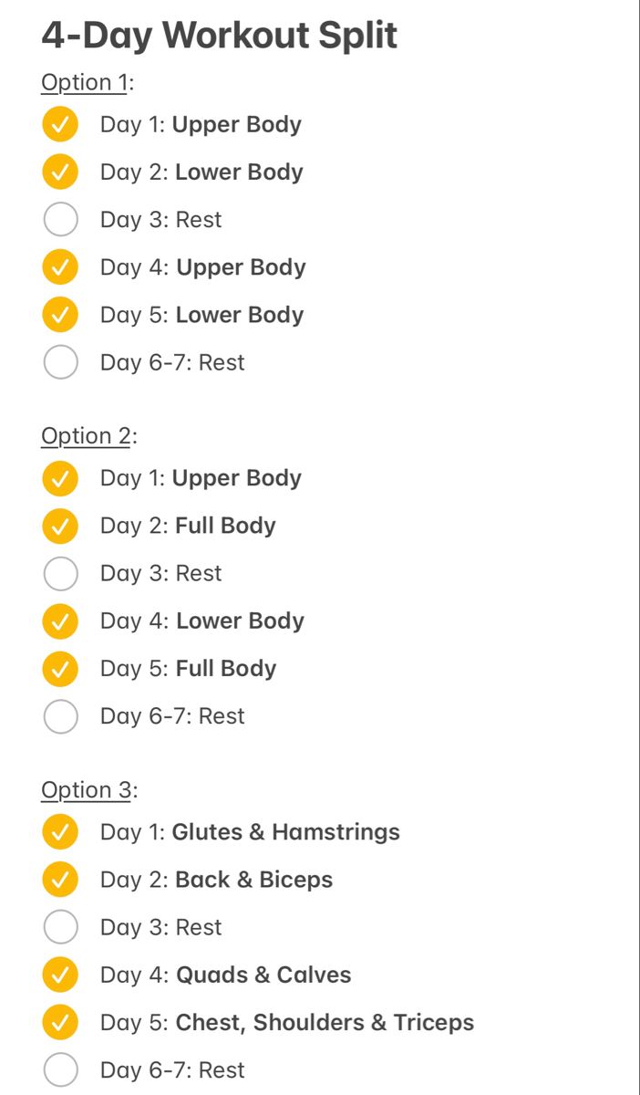 4er Split Trainingsbeispiel